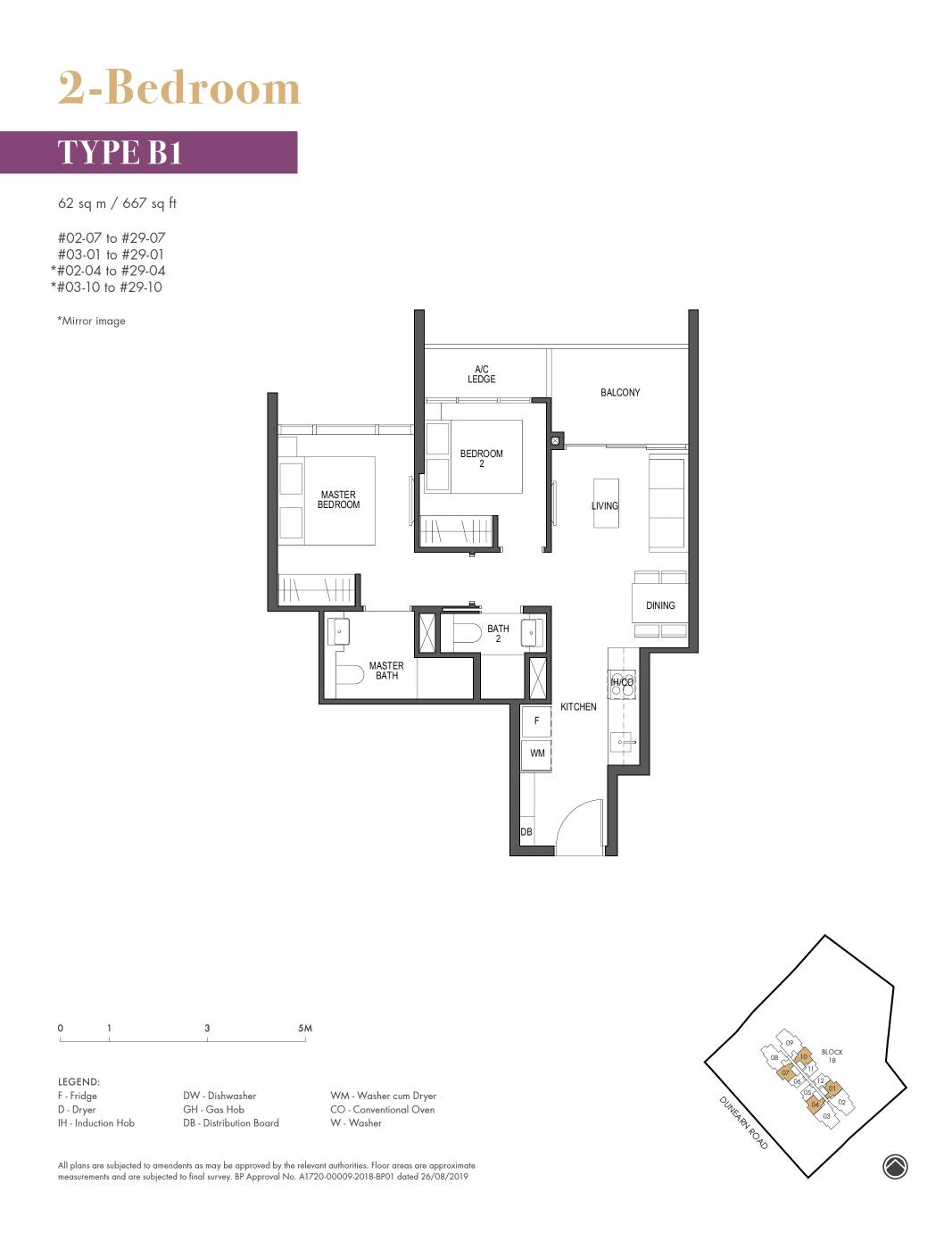 Pullman Residence 1 Bedroom Floor Plan 3
