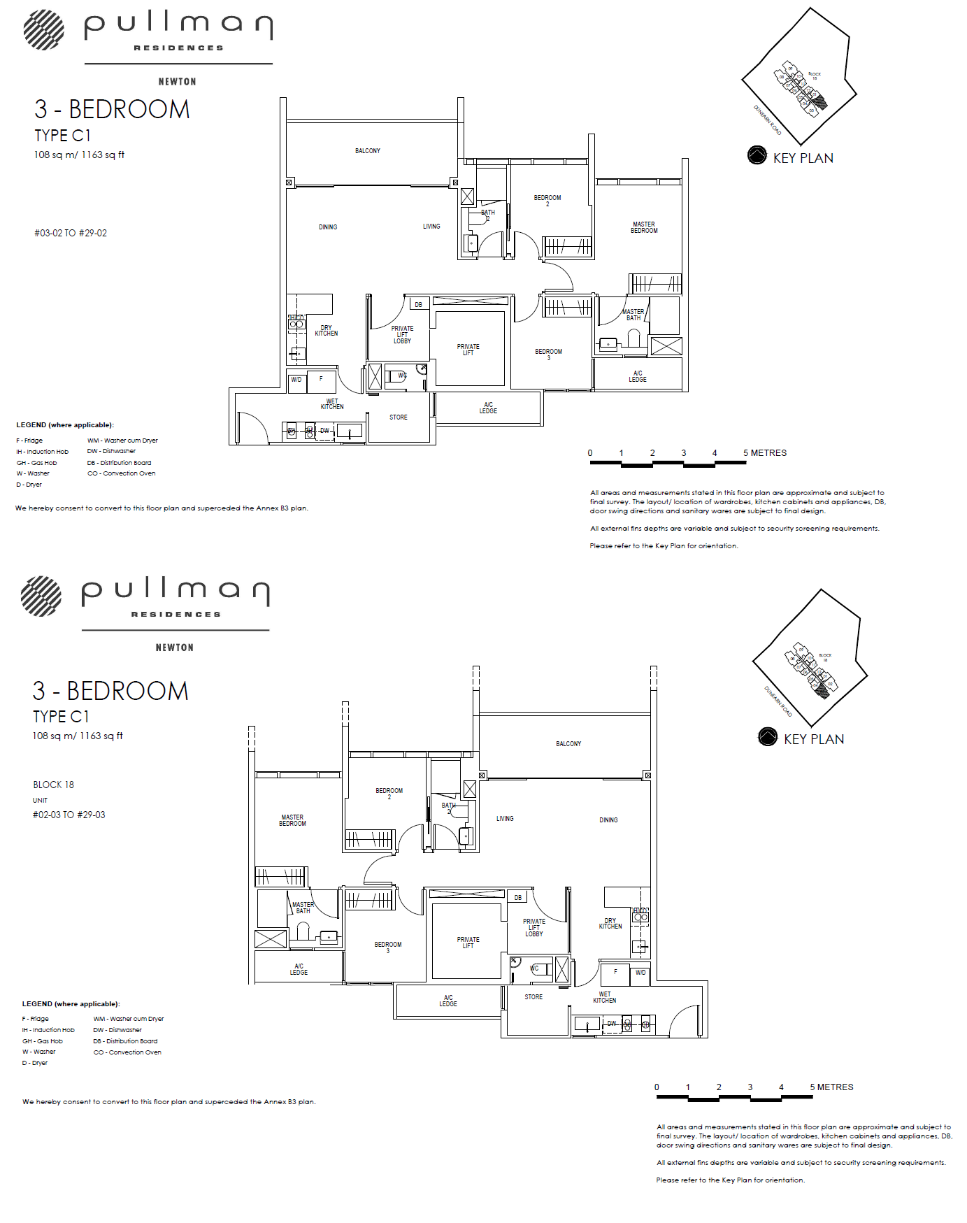 Pullman Residence 1 Bedroom Floor Plan 5